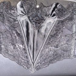 Designer Christian Dior Vintage 1990s Lace Corset Top 