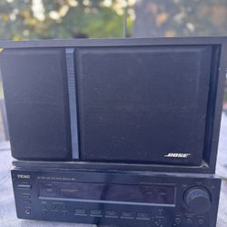 Vintage Bose Speaker And TEAC Stereo