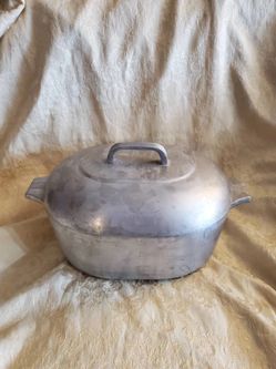 Vintage- Magnalite Country Kitchen Large Oval Turkey Roaster Pan Made in Ohio 4265