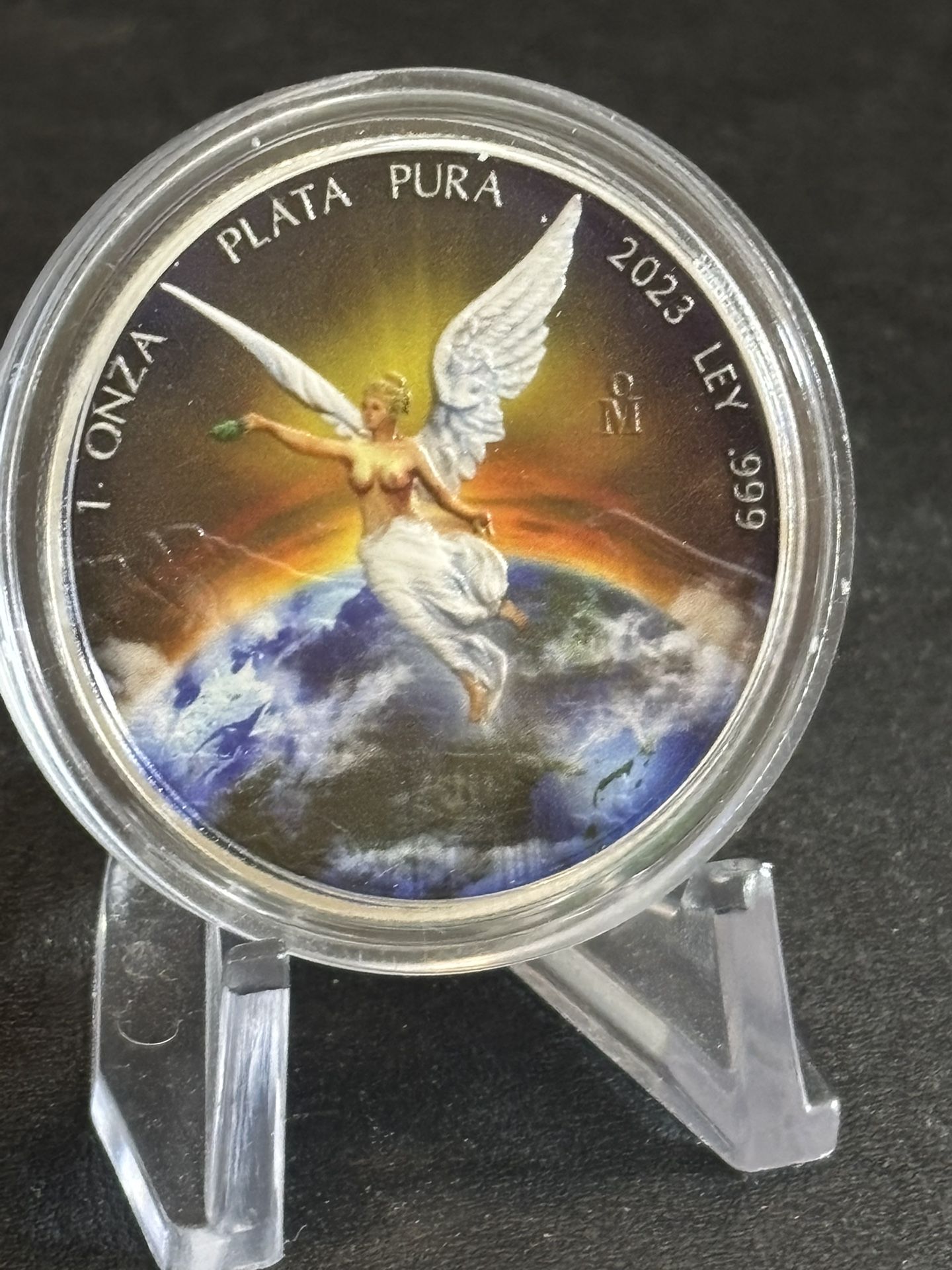 2023 Colorized Libertad 1 Ounce Pure Silver Plata Pura