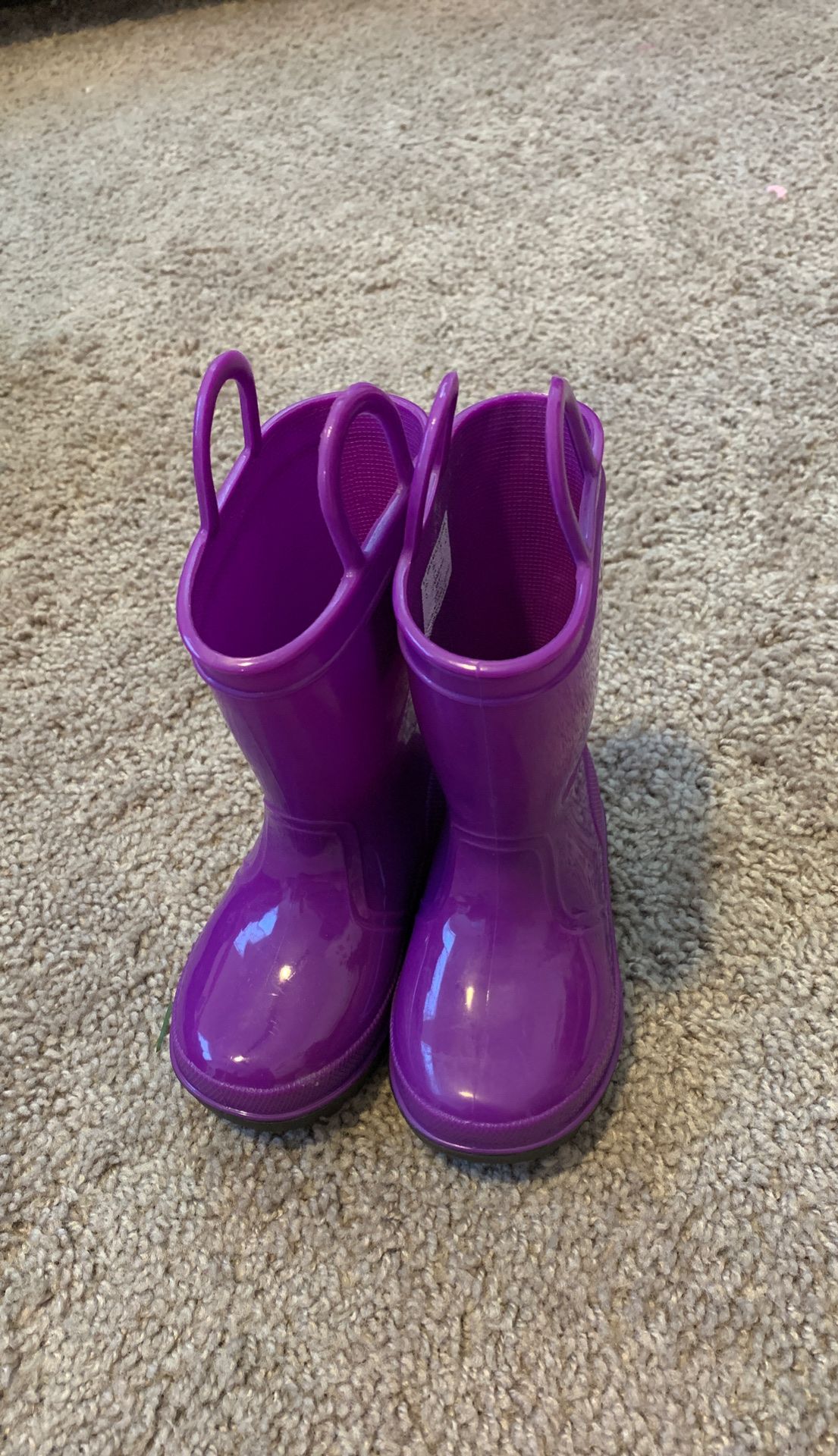 Girls purple rain boots