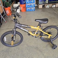 Young kids bicycle. 
