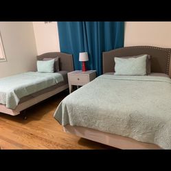 Beautiful Grey Bedroom Set