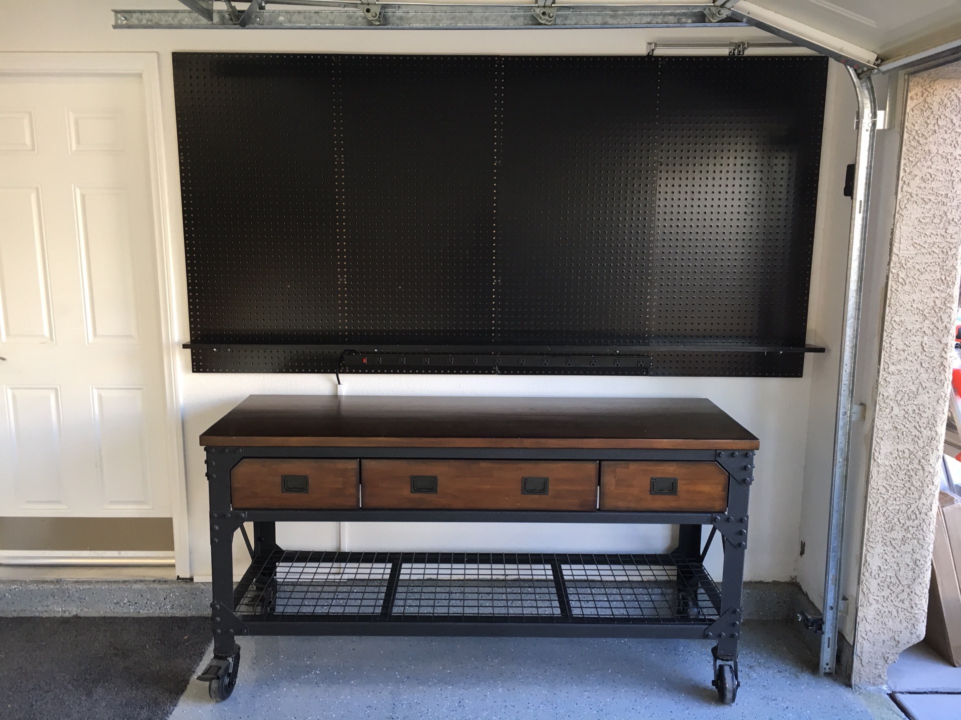 Whalen workbench metal wood work bench garage Costco 72 x 24 3 drawer