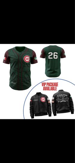 CUBS BOMBER JACKET & JERSEYS SIZES FROM MEDIUM UP TO 2XL