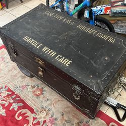 Old military trunk