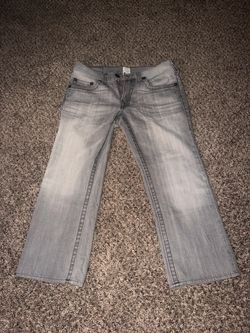 True Religion 34x33 Bobby Jeans – Light Gray Wash