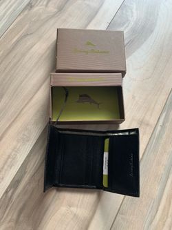 Tommy Bahama - Trifold Leather Wallet Black
