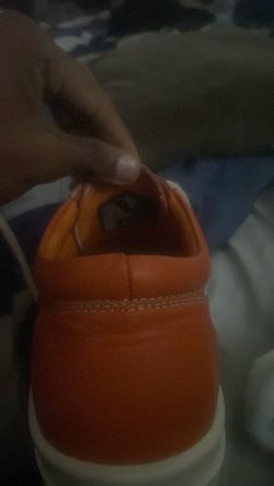 Orange rick owen vans