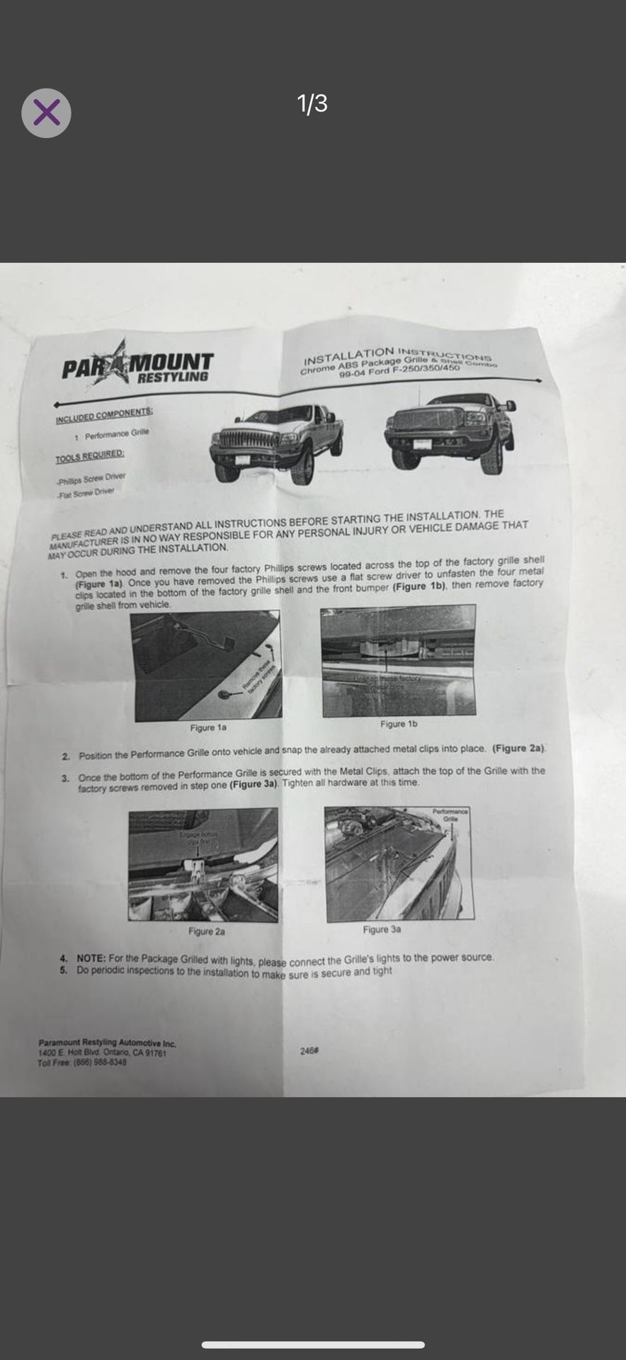 05-07 Ford Raptor Style Grille