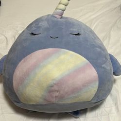 Giant Narwhal Squishmallow