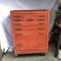 Vintage Matco Nine Drawer Toolbox, Model MB520-APR, Made in USA
