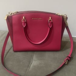 Michael Kors red and pink purse