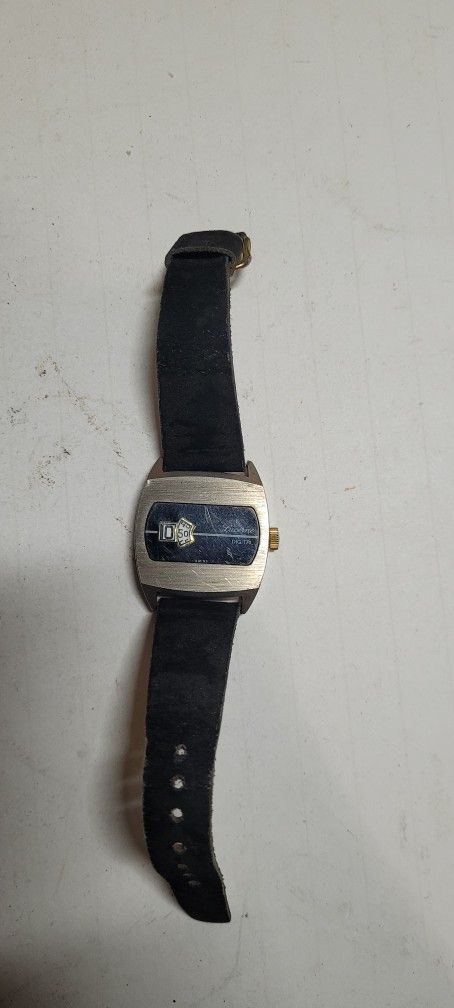 Vintage Lucerne Digital Jump Hour Men's Mechanical Wristwatch Swiss