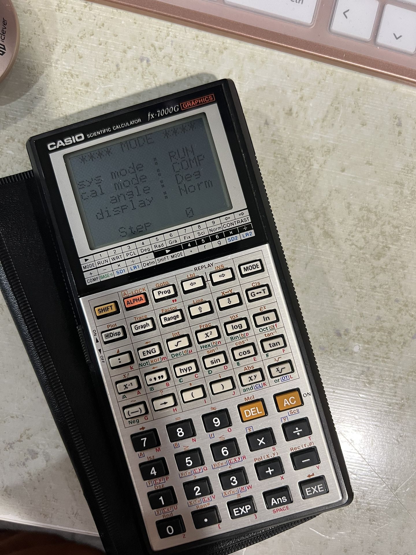 Casio Scientific Calculator fx-7000G Graphics Calculator with Case- Works Great! NEW BATTERY INSTALLED