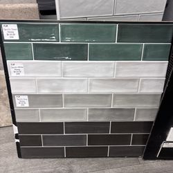 Sale!! Super deals  Subway  porcelain  tile made in Spain  Size-3”x 8”   3.77 Sqft per box  $4.50 per sqft  unbeatable price  