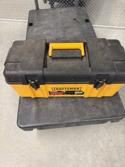 Vintage Craftsman Toolbox Yellow