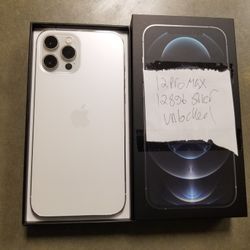 iPhone 12 Pro Max Silver Tmobile Unlocked 