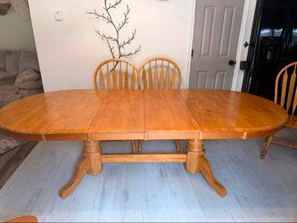 Malaysian Oak Dining Room Set