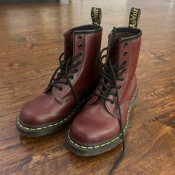 Burgundy Doc Martins 