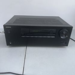 ONKYO 5.2 CHANNEL A/V BLUETOOTH RECEIVER | TX-SR373 NO REMOTE Lots Of Extras. Three HDMI cables, one optical cable, one RCA cable. Used in good condit