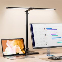 LED Desk Lamp Multi Angle Height Light Mode Adjustable New Condition
