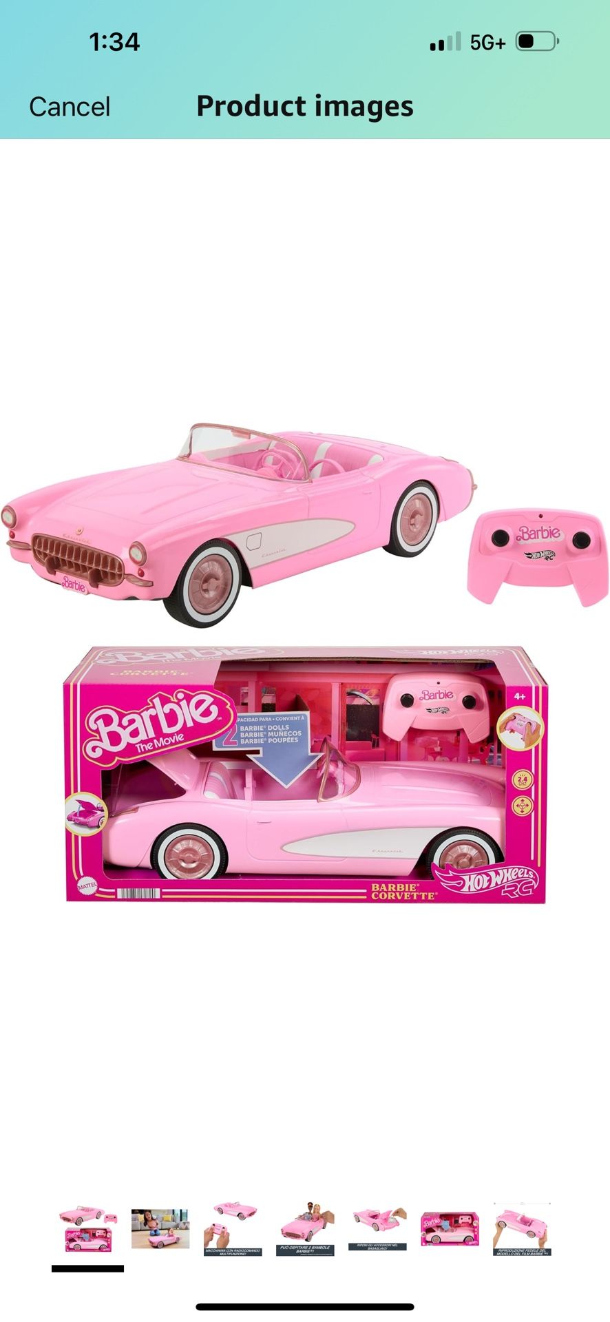 Barbie Hot Wheels Corvette