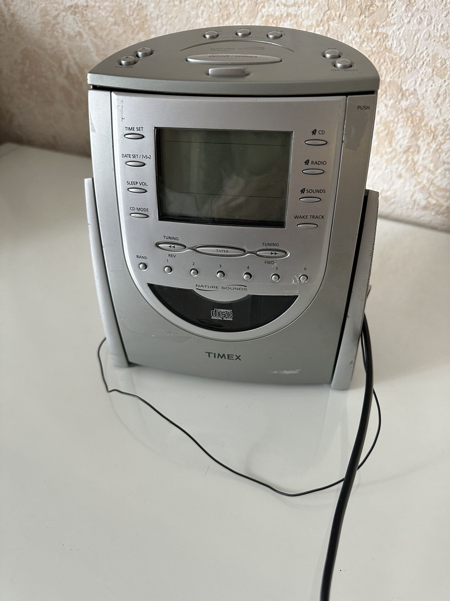 Timex Sleep Sound Alarm Clock, CD Player, Radio, 