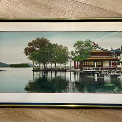 Chinese Temple Silk Tapestry 