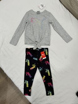 Puma 3T Long Sleeve Shirt And Leggings (2 Piece Set) 
