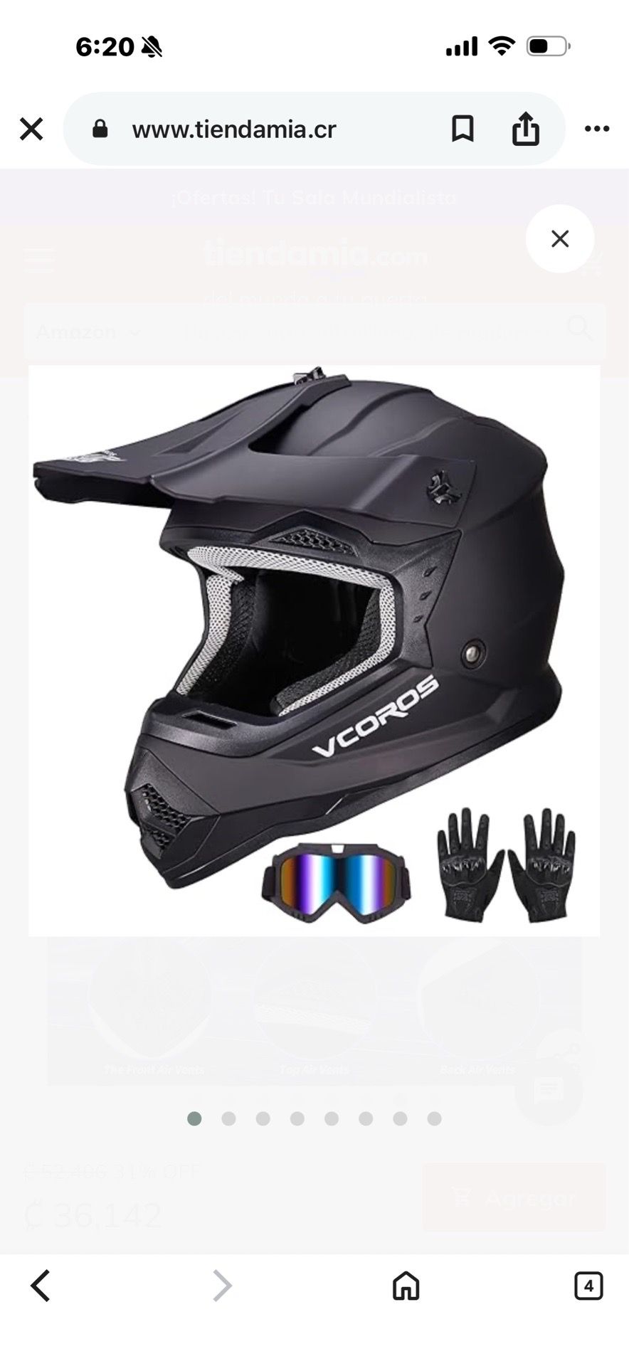 Vcoros youth motocross bmx full protection helmet