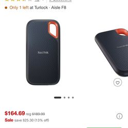 2 TB sun disk, extreme, portable, SSD