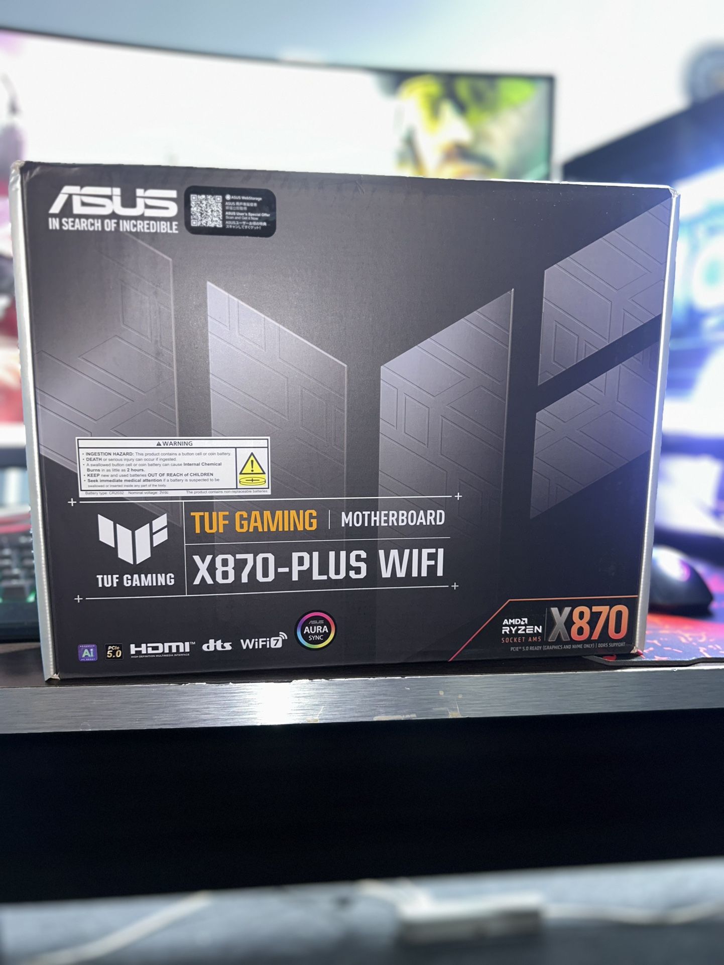 📦 ASUS TUF GAMING X870 Plus WiFi  MOTHERBOARD – BRAND NEW & SEALED 🔒