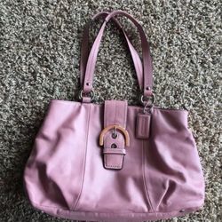 Coach Buckle Tote Shoulder Bag