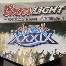 Coorslight Super Bowl XXXIX Sign