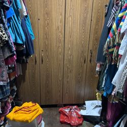 Wooden Storage Closets 