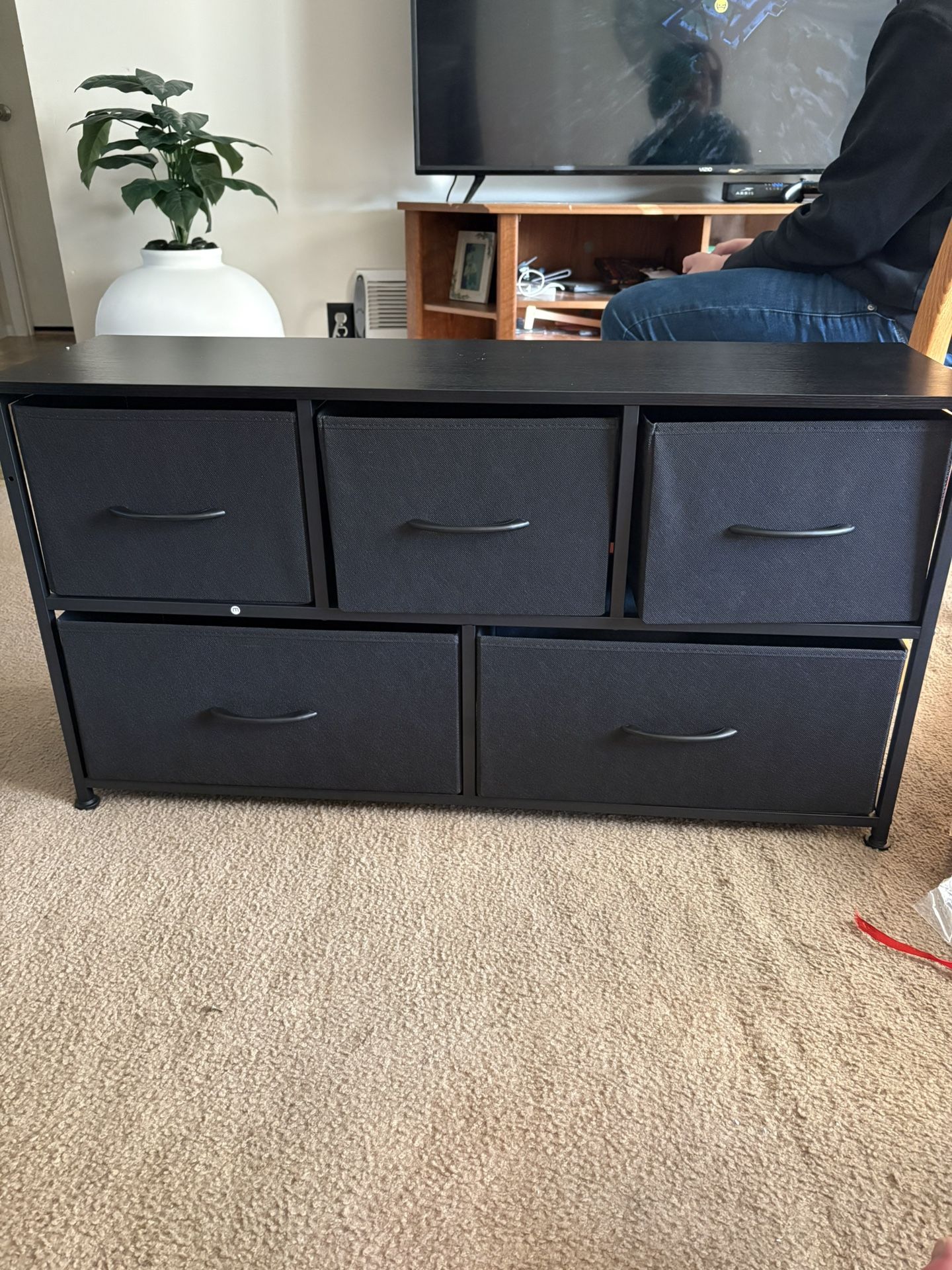 Amazon Basics Dresser/tv Stand (cube Style Drawers)