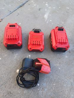 3 lithium battery and charger