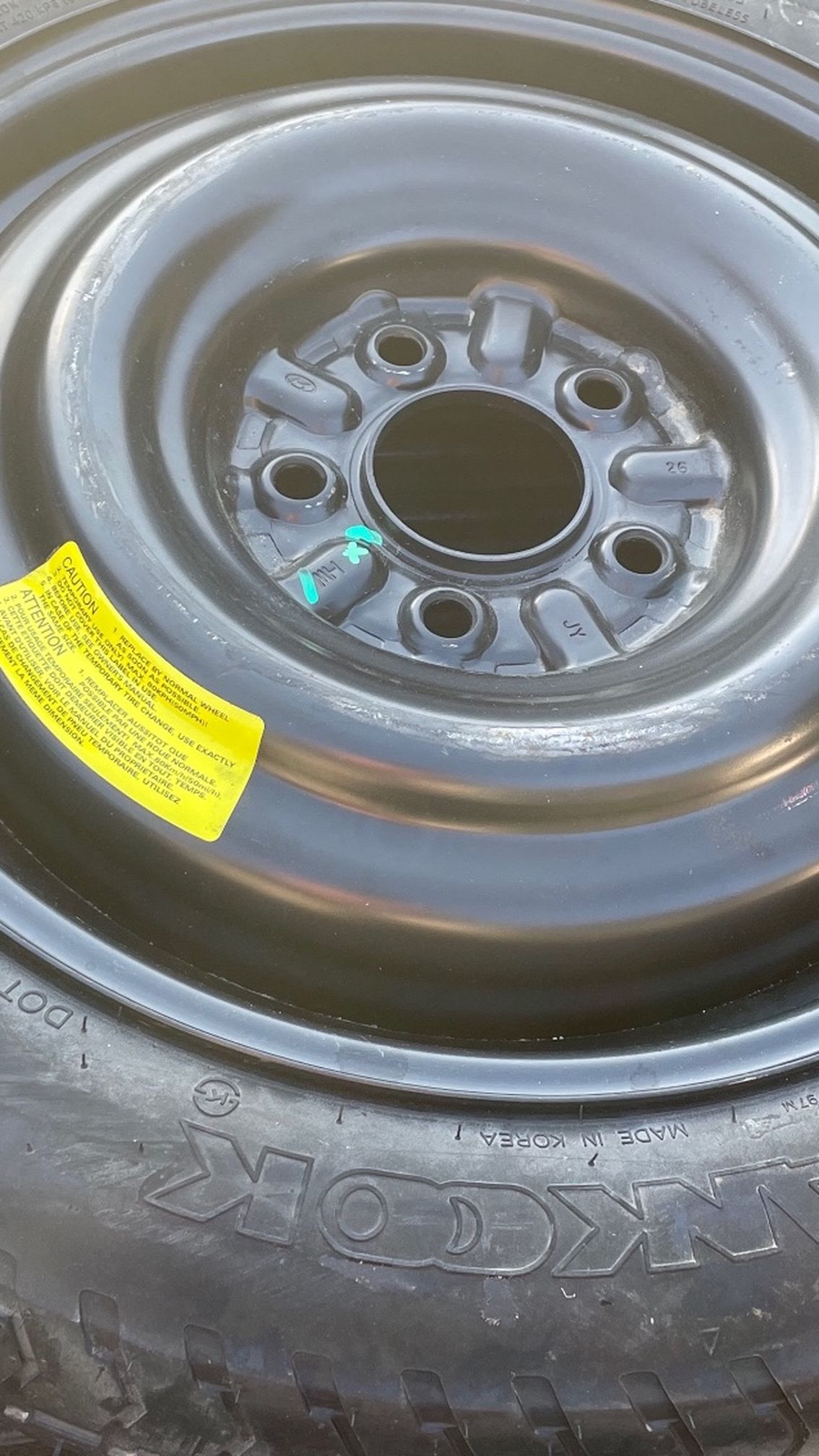 Dodge Charger Spare Tire Size