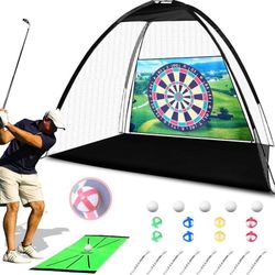 10x7ft Practice Golf Net Set