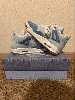 Wmns Air Jordan 4 Retro TEX 'Worn Blue Denim' 8.5