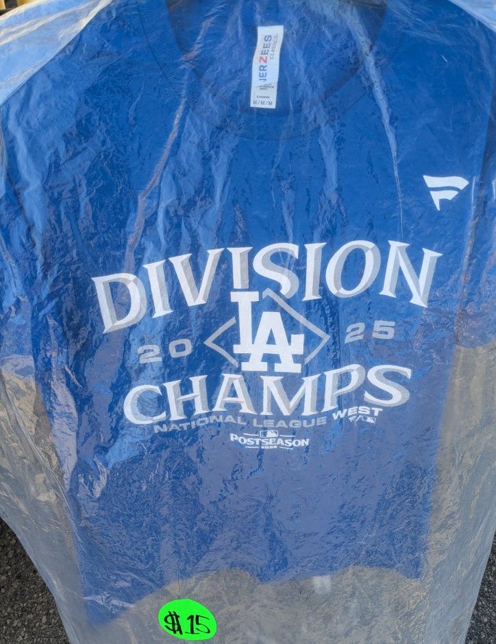 Dodgers NL West Division Champions Shirts