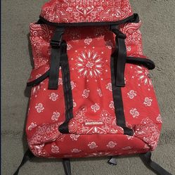 2013 SPRAYGROUND Red Bandana Recon Backpack Streetwear