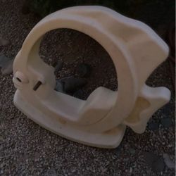 Fish-Shaped Plastic Kids Ride-On Toy