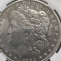 1884-CC Morgan Silver Dollar 