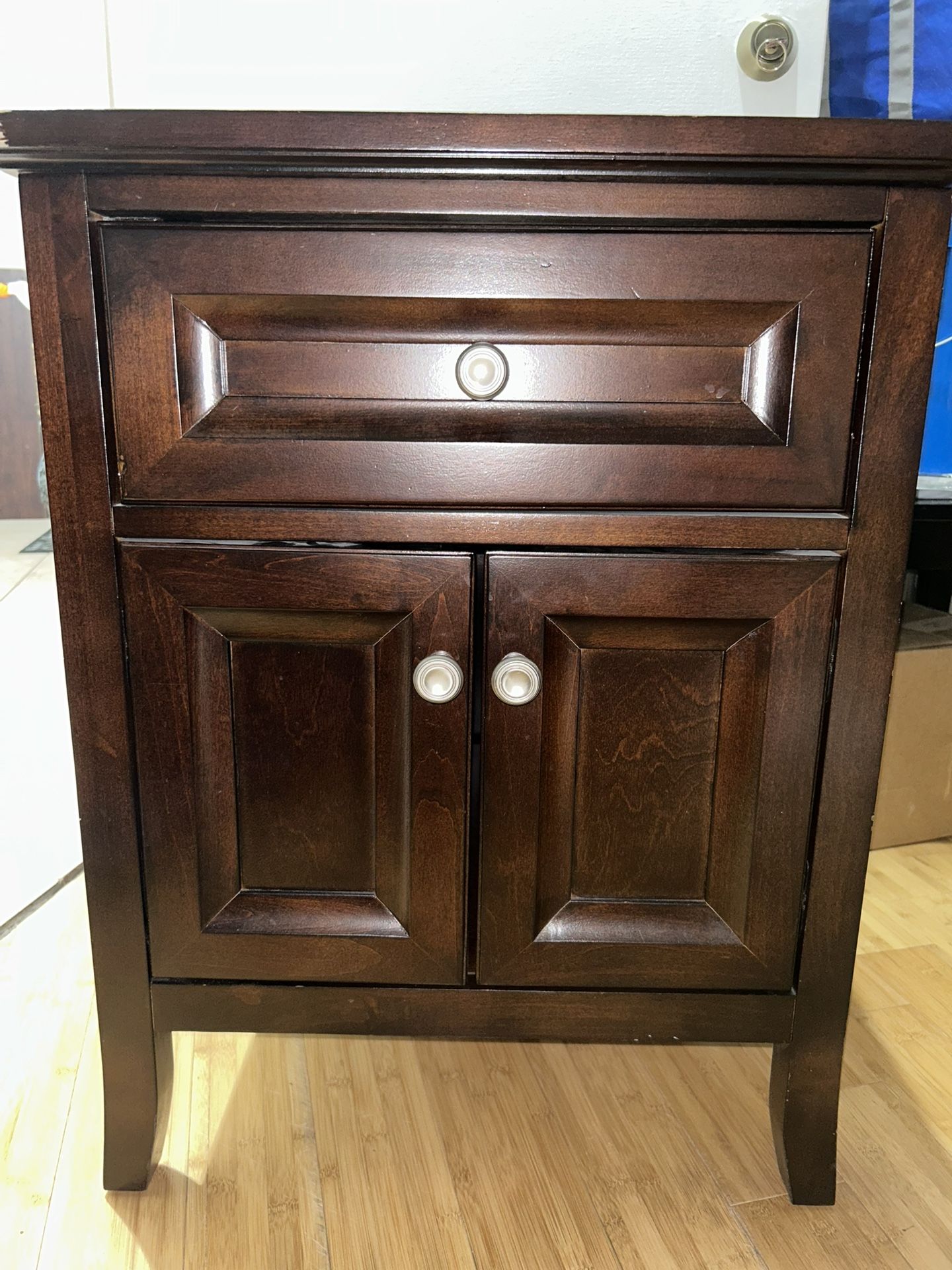 Brown Nightstand End Table 