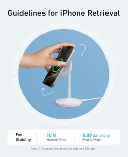 Anker MagGo iPhone & Samsung MagSafe Charger Compatible Stand