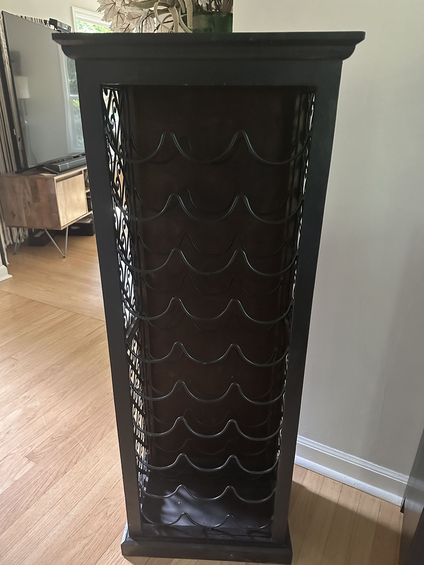 Metal & Wood Wine Rack