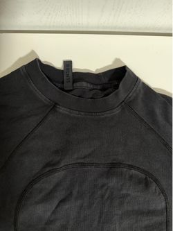 Authentic Lululemon Perfectly Oversized Crewneck Sweatshirt - Washed Black Carbon Crew, Size M