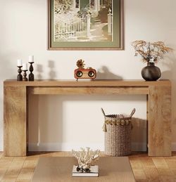 Farmhouse Wood 70.9 In Console Table